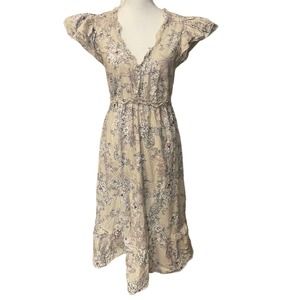 Moon River ruffled maxi empire style dress size Small